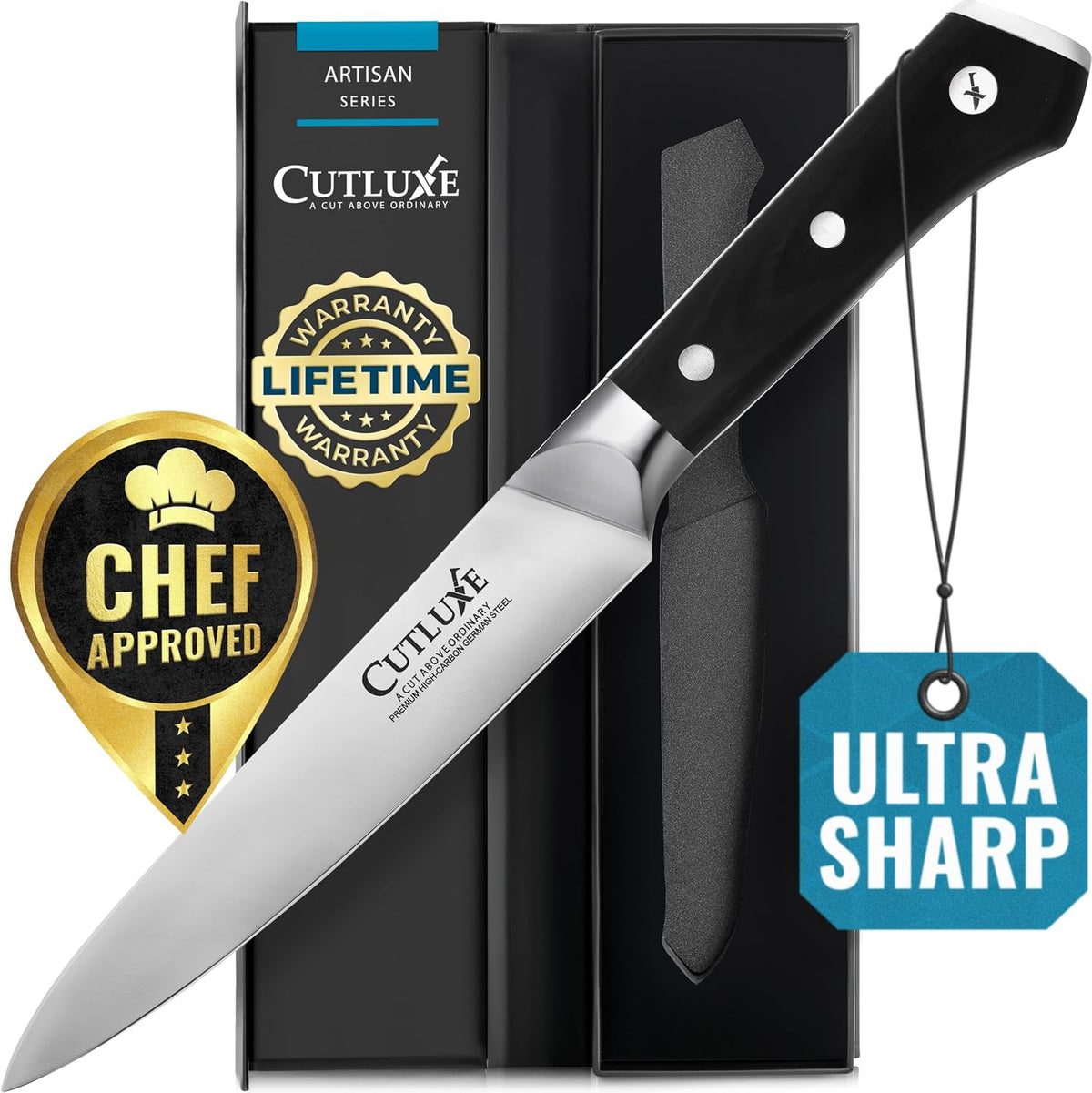 Kitchen Utility Knife, 5.5" Paring Knife – Razor Sharp Blade