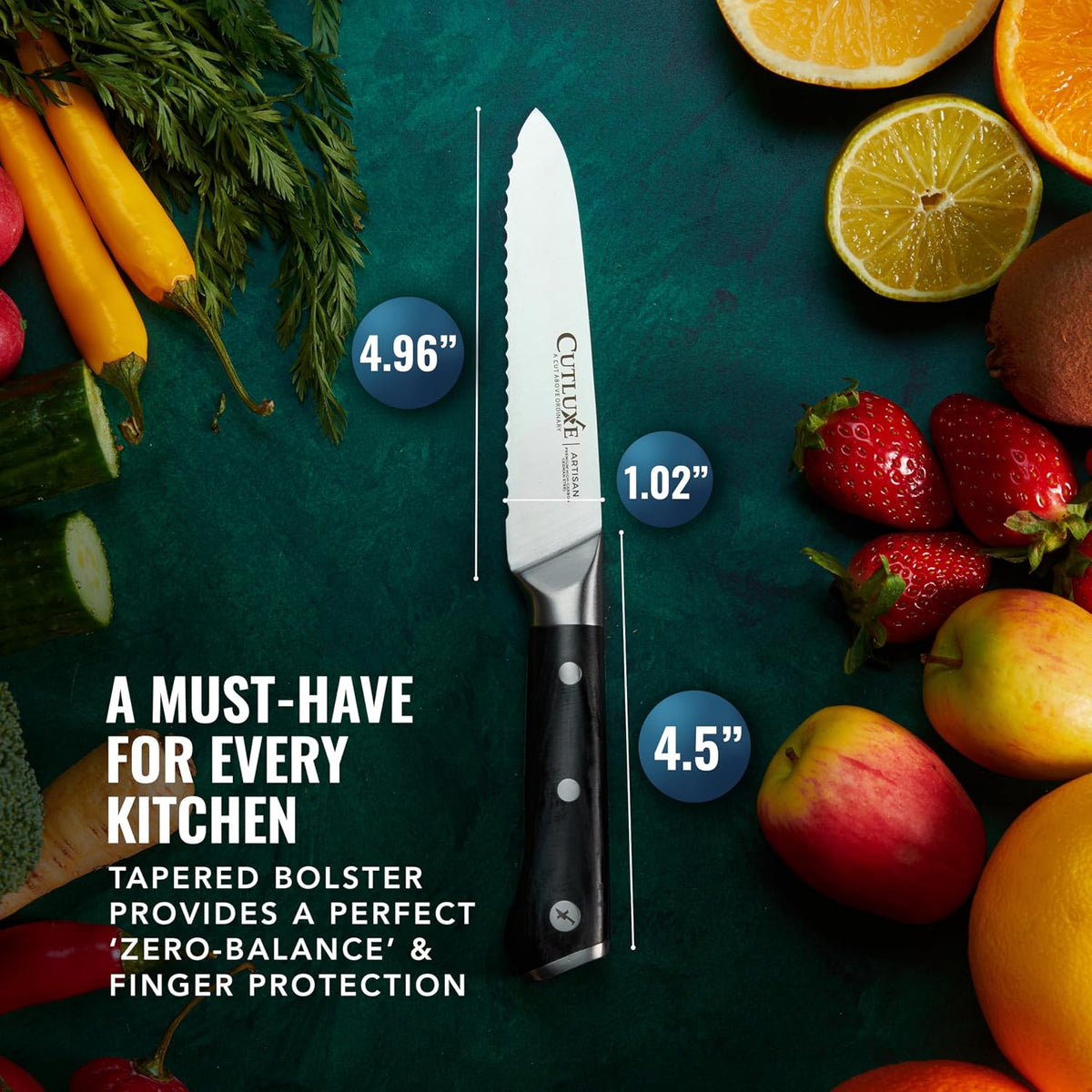 Kitchen Utility Knife, 5.5" Paring Knife – Razor Sharp Blade