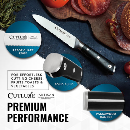 Kitchen Utility Knife, 5.5" Paring Knife – Razor Sharp Blade