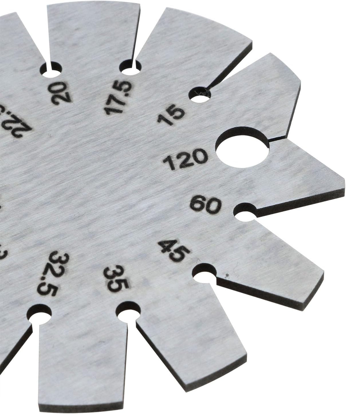 Stainless Steel Bevel Gauge 15-120 Degree Knife Blade Angle Gauge Axe Angle Gauge for Woodworking Knife Chisel Planer