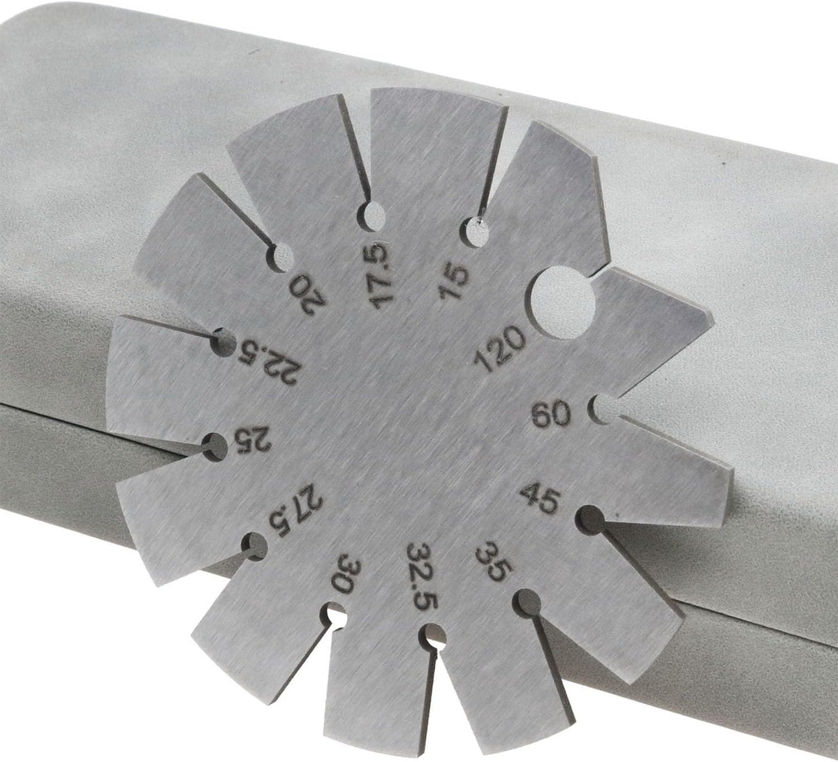Stainless Steel Bevel Gauge 15-120 Degree Knife Blade Angle Gauge Axe Angle Gauge for Woodworking Knife Chisel Planer