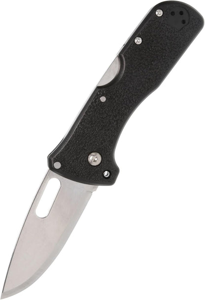 COLD STEEL Click N Cut Folder Durable Hunting & Hiking Steel 5 Oz Compact 7" Long Folding Knife with Strong Lock & 2 Interchangeable Blades