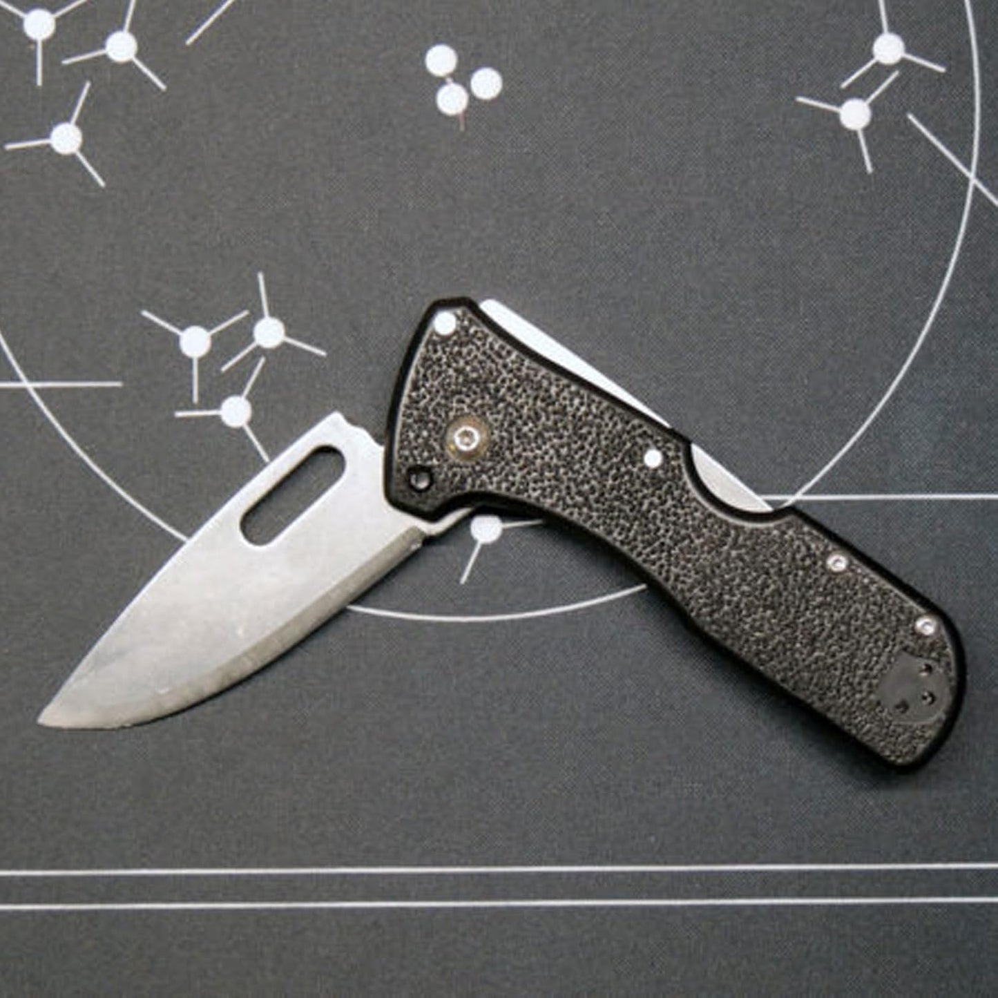 COLD STEEL Click N Cut Folder Durable Hunting & Hiking Steel 5 Oz Compact 7" Long Folding Knife with Strong Lock & 2 Interchangeable Blades
