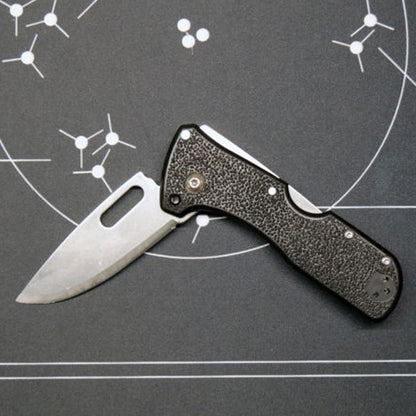 COLD STEEL Click N Cut Folder Durable Hunting & Hiking Steel 5 Oz Compact 7" Long Folding Knife with Strong Lock & 2 Interchangeable Blades