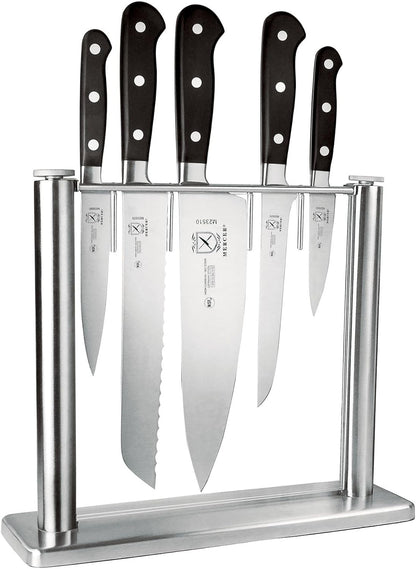 M23500 Renaissance 6-Piece Forged Knife Block Set, Tempered Glass Block