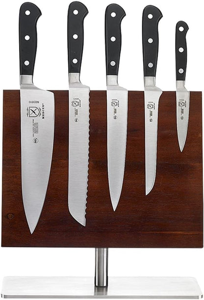 M23500 Renaissance 6-Piece Forged Knife Block Set, Tempered Glass Block