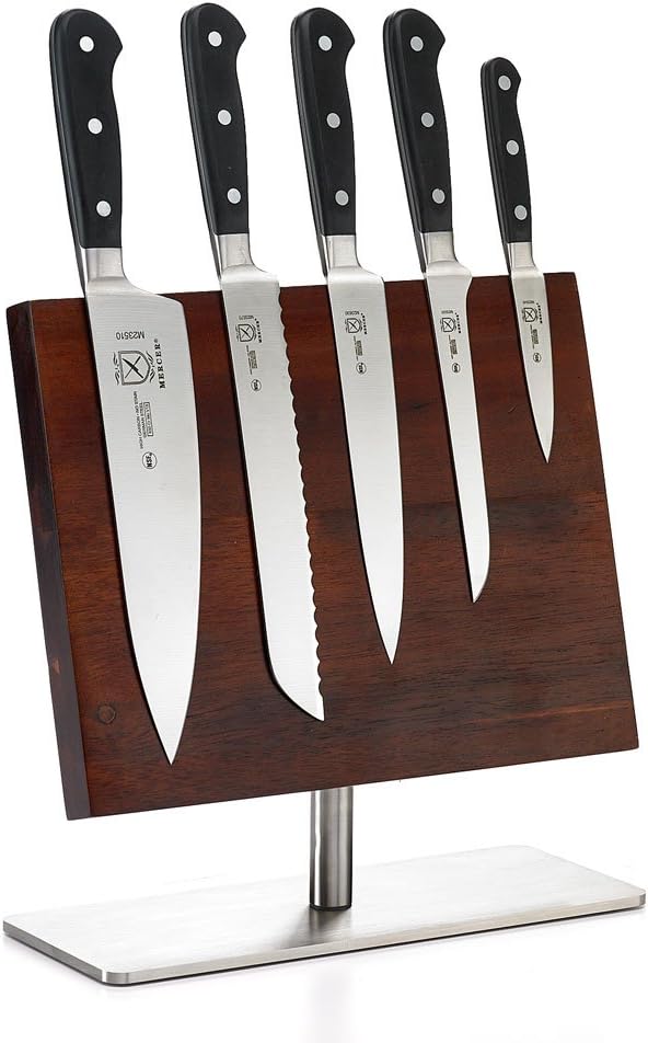 M23500 Renaissance 6-Piece Forged Knife Block Set, Tempered Glass Block
