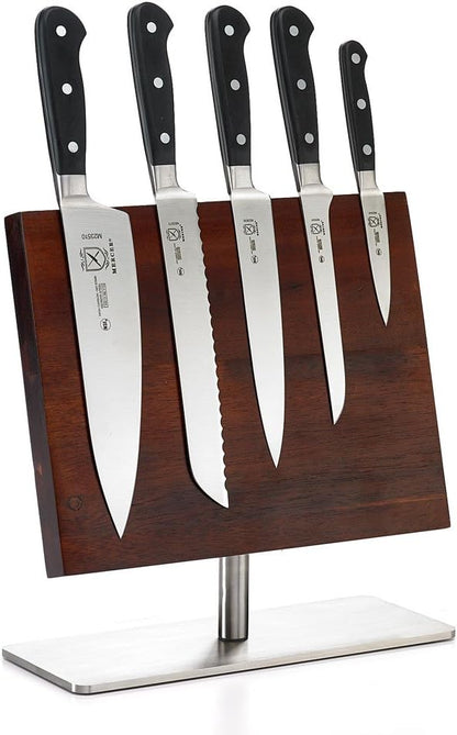 M23500 Renaissance 6-Piece Forged Knife Block Set, Tempered Glass Block