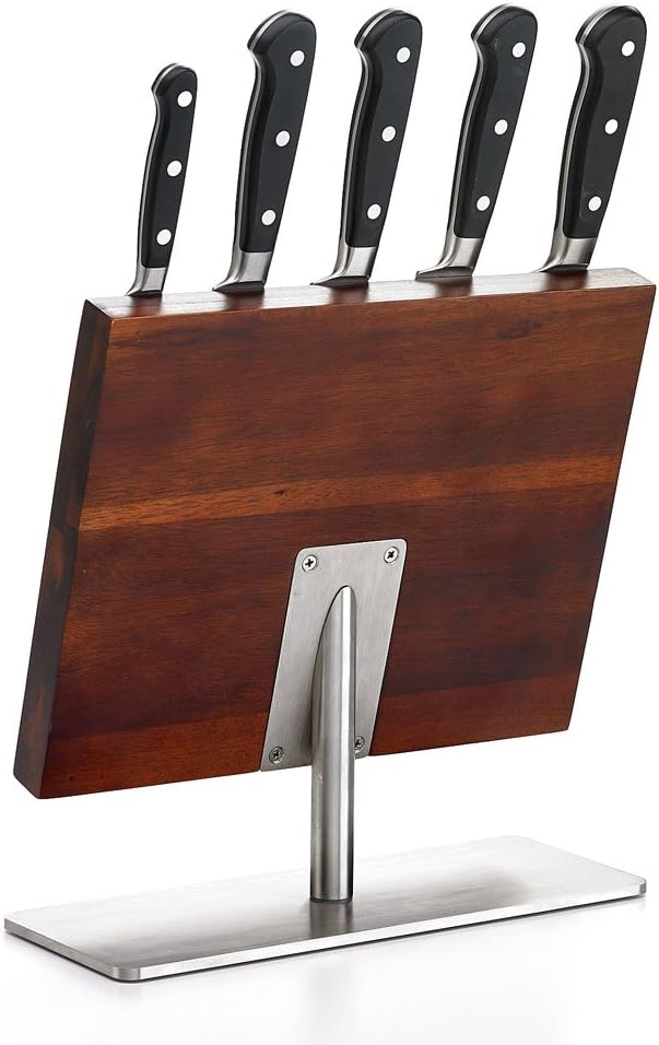 M23500 Renaissance 6-Piece Forged Knife Block Set, Tempered Glass Block