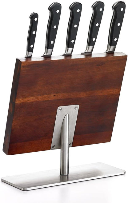 M23500 Renaissance 6-Piece Forged Knife Block Set, Tempered Glass Block