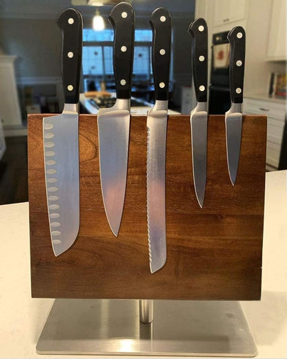 M23500 Renaissance 6-Piece Forged Knife Block Set, Tempered Glass Block