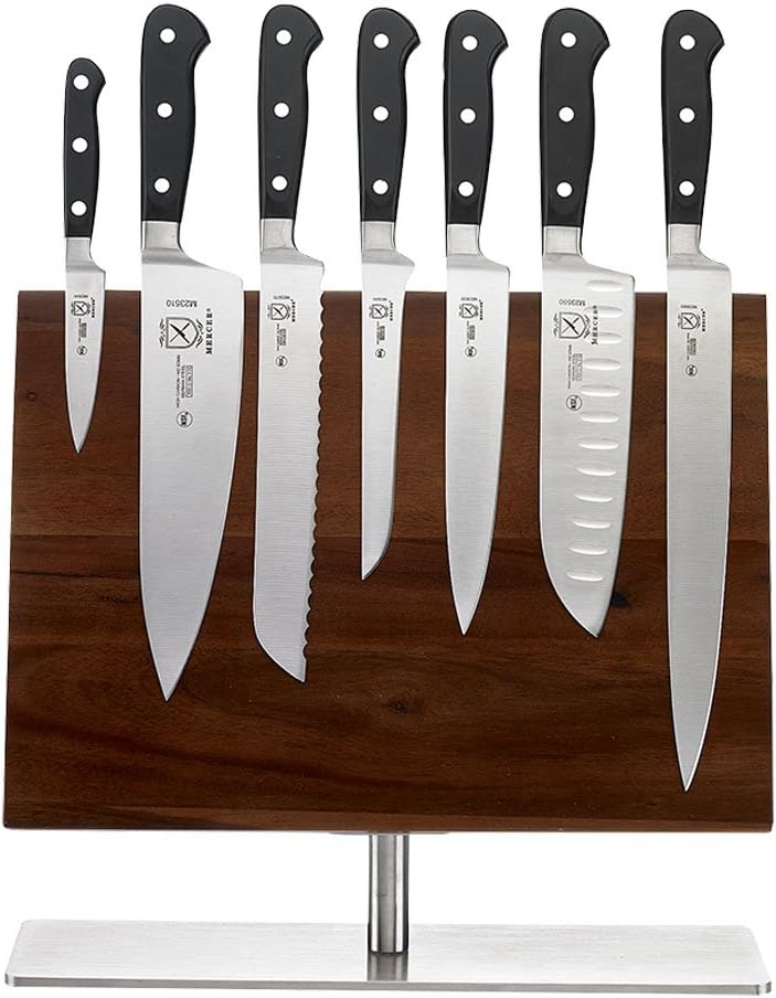 M23500 Renaissance 6-Piece Forged Knife Block Set, Tempered Glass Block