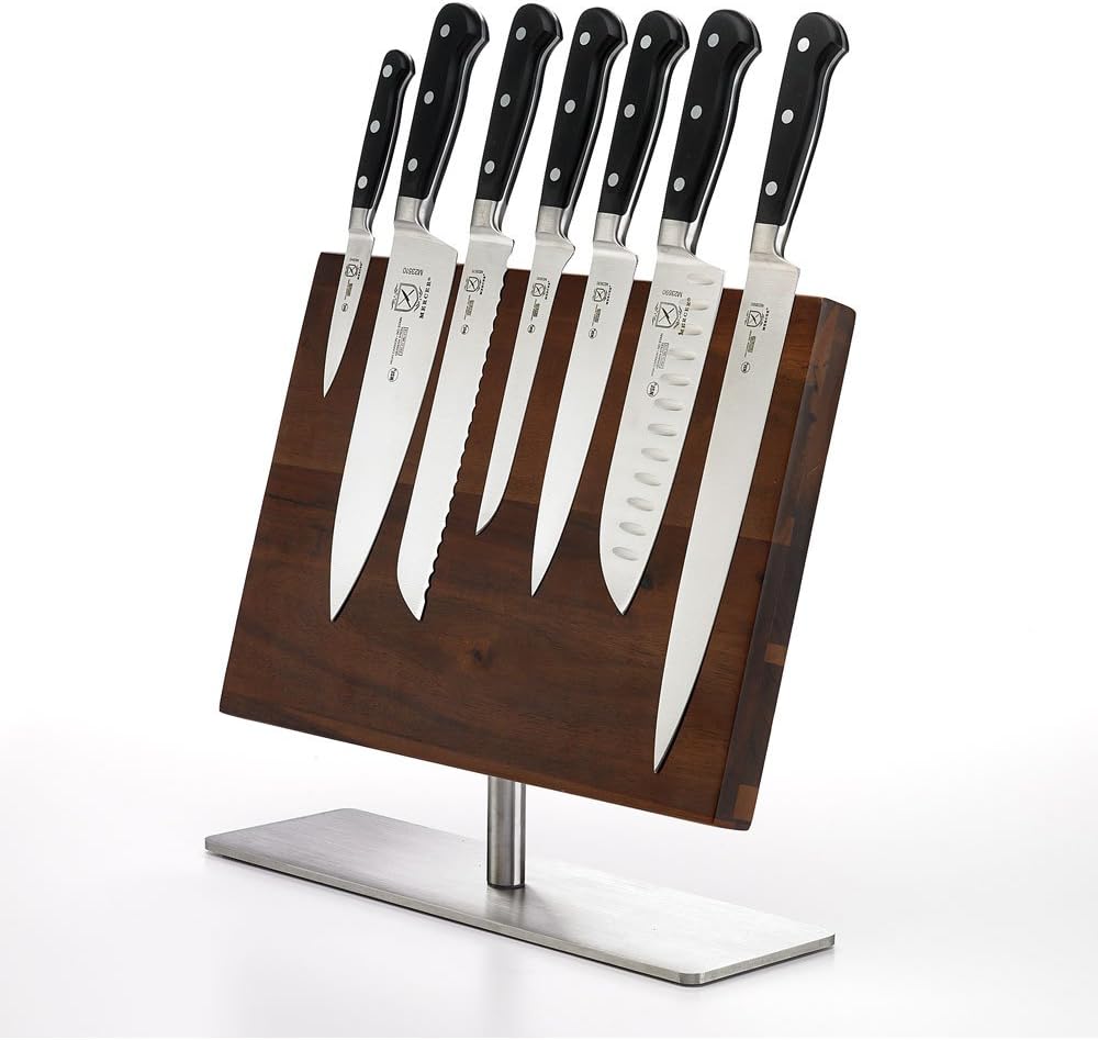 M23500 Renaissance 6-Piece Forged Knife Block Set, Tempered Glass Block