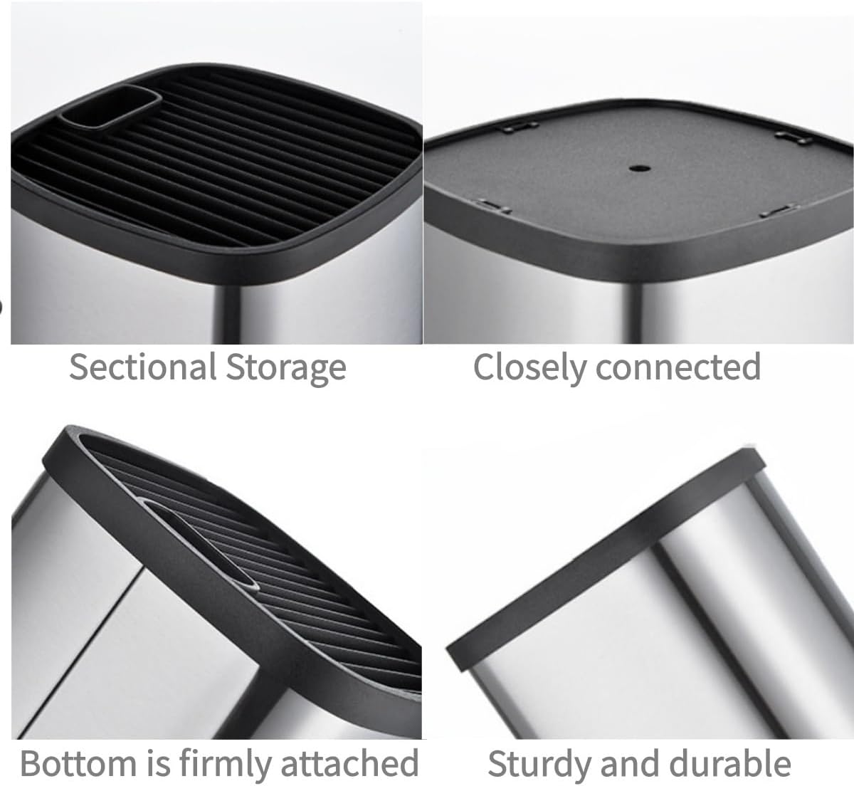 Kitchen Knife Holder,Stainless Steel Universal Knife Block Holder,Edge-Protect Knife Storage Organizer,Space-Saving Knife Storage Countertop, Slotless Knife Holder Storage for Kitchen Counter