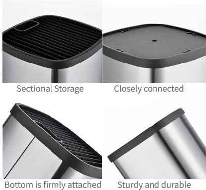 Kitchen Knife Holder,Stainless Steel Universal Knife Block Holder,Edge-Protect Knife Storage Organizer,Space-Saving Knife Storage Countertop, Slotless Knife Holder Storage for Kitchen Counter