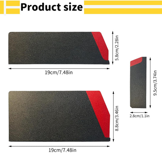 3 - Piece Universal Knife Edge Guards & Protector Sleeves - 8 Inch 7inch 4inch，Kitchen Knifes Holster Or Sheath For Chef Knife Covers,Wide Cleaver,Fruit Pairing Knife Storage - Plastic & Felt