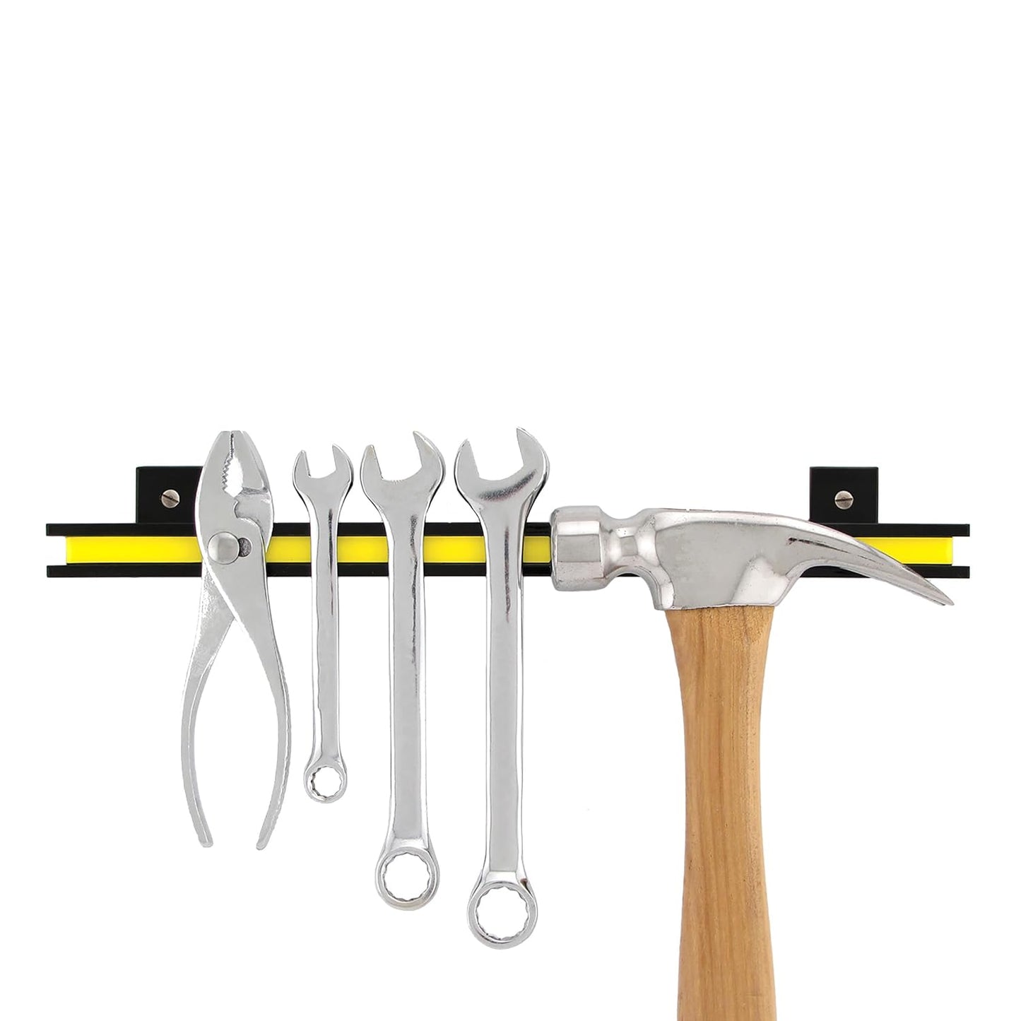6" Magnetic Bar Tool Organizer - Easy to Install Magnet Storage Holder for House, Garage, Shed, or Job Site - Black Powder Coat