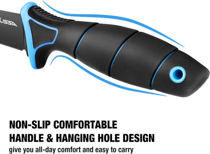 4-Piece Fillet Knife Set with Sharpener Protective Sheath, Belt Clip | Boning Knife & Bait Knives with Non-Slip Handle, Portable Pouch & Corrosion Resistant Coating Blade for Fresh or Saltwater