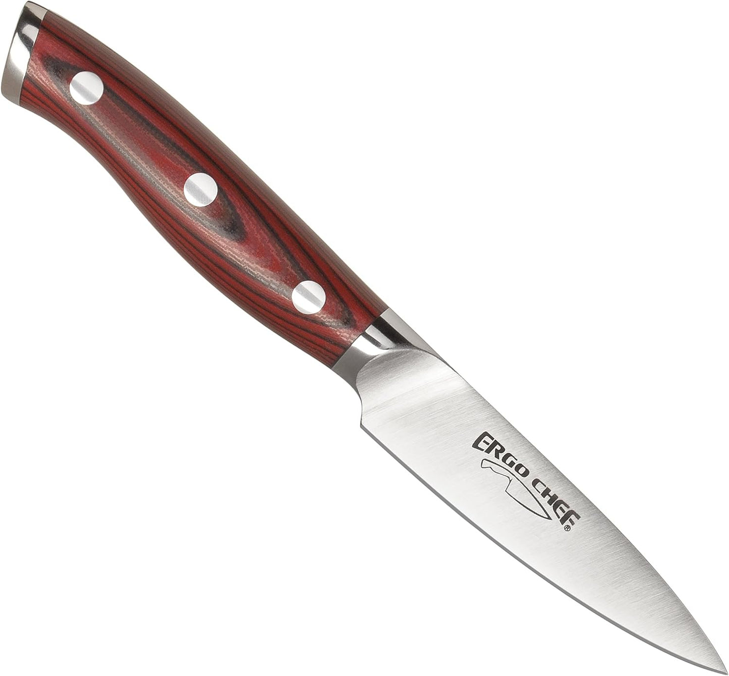 Crimson Series 8-Inch Serrated Offset Bread & Deli Knife - High-Carbon German X50CrMoV15 Stainless Steel Blade - Durable G10 Fiberglass Handle