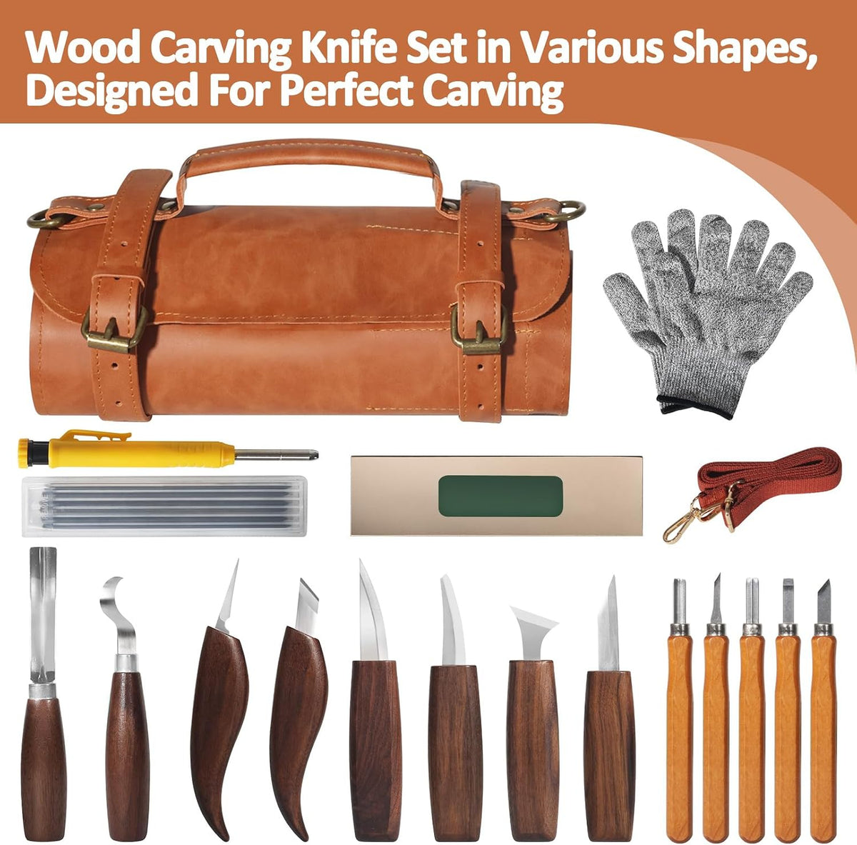 Wood Carving Kit,Whittling Kit,Wood Carving Tools,Carving Knife Set