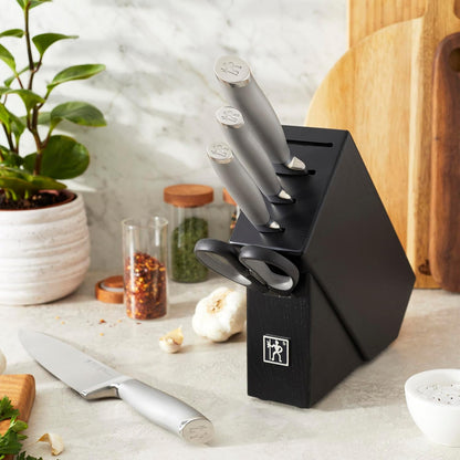 Modernist 6-Pc Knife Set, Razor-Sharp, German Engineered, Black | Informed by 100+ Years of Mastery. Dishwasher safe, Ideal for Everyday Meal Prep.