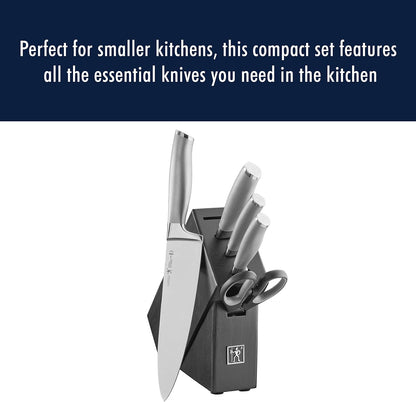 Modernist 6-Pc Knife Set, Razor-Sharp, German Engineered, Black | Informed by 100+ Years of Mastery. Dishwasher safe, Ideal for Everyday Meal Prep.