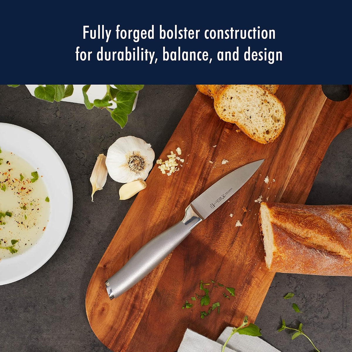 Modernist 6-Pc Knife Set, Razor-Sharp, German Engineered, Black | Informed by 100+ Years of Mastery. Dishwasher safe, Ideal for Everyday Meal Prep.
