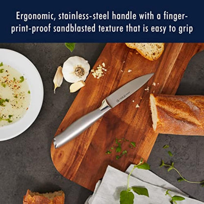 Modernist 6-Pc Knife Set, Razor-Sharp, German Engineered, Black | Informed by 100+ Years of Mastery. Dishwasher safe, Ideal for Everyday Meal Prep.