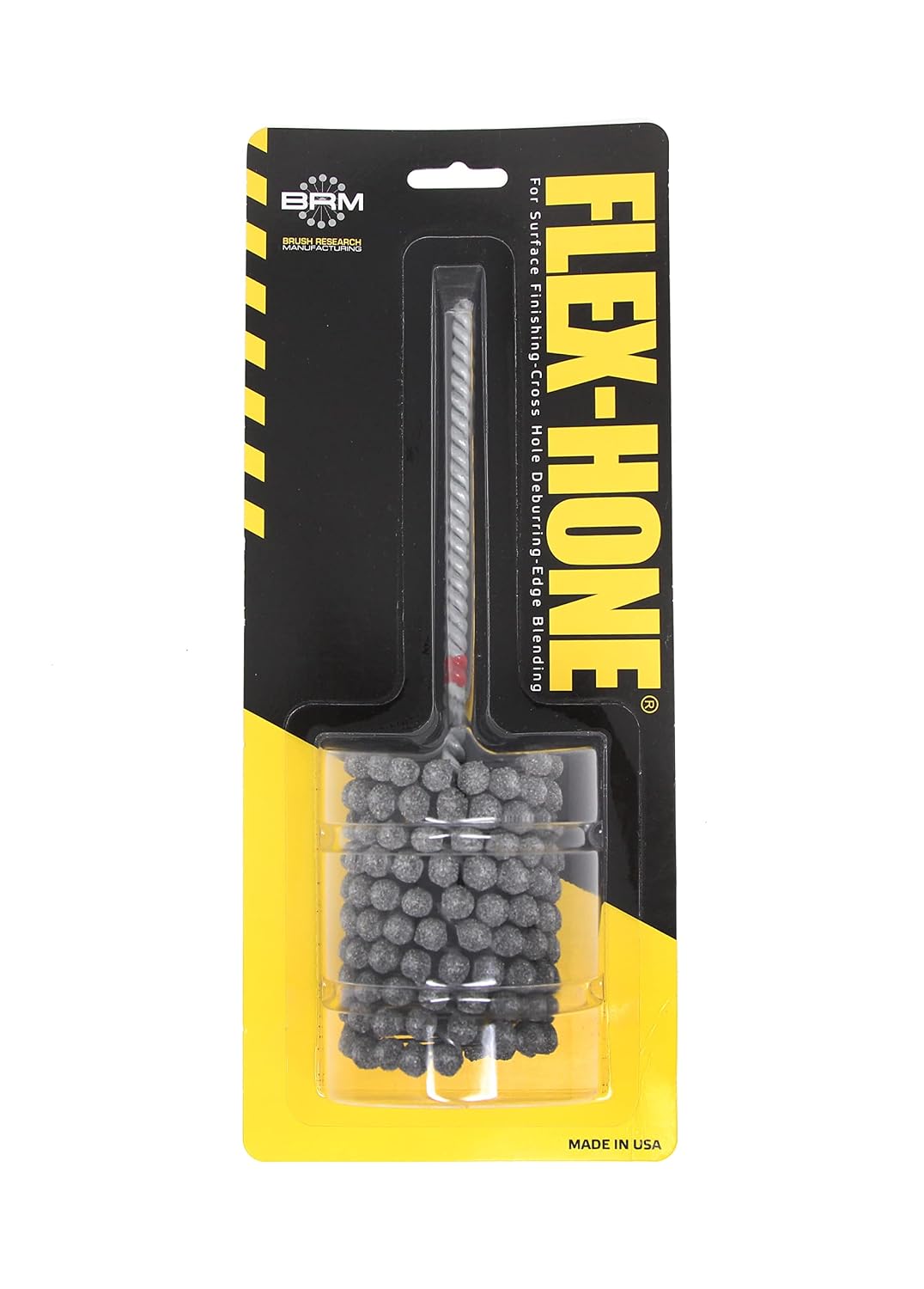 Brush Research BC14M240Z25 Flex-Hone®, 0.551" (14mm) Diameter, 240 Grit, Zirconia Alumina #1525, for Low Carbon to Medium Carbon Steels, Stainless Steel and Cast Iron - Colors B
