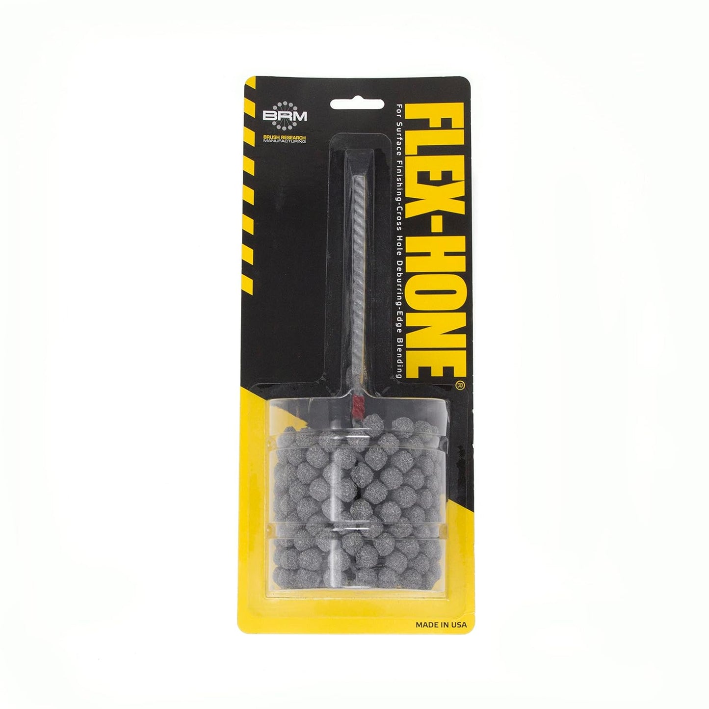 Brush Research BC14M240Z25 Flex-Hone®, 0.551" (14mm) Diameter, 240 Grit, Zirconia Alumina #1525, for Low Carbon to Medium Carbon Steels, Stainless Steel and Cast Iron - Colors B