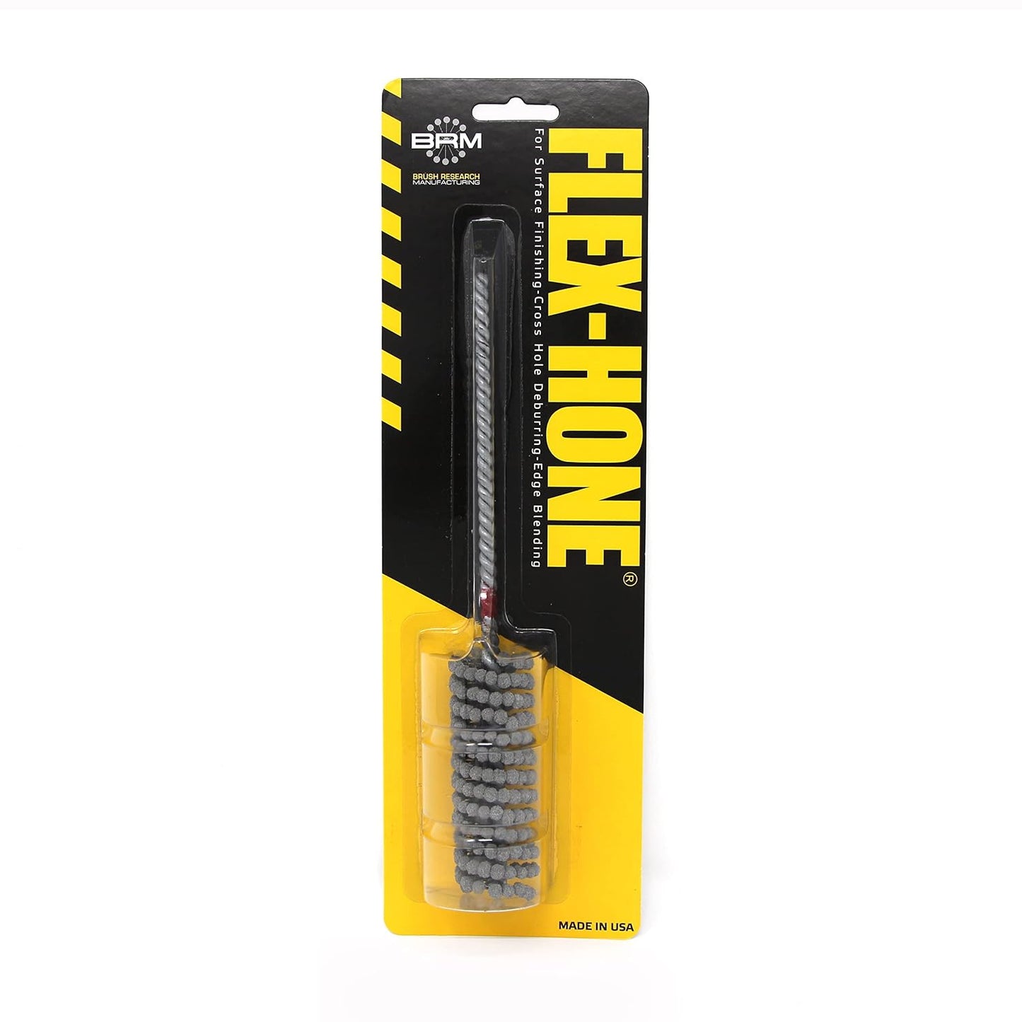 Brush Research BC14M240Z25 Flex-Hone®, 0.551" (14mm) Diameter, 240 Grit, Zirconia Alumina #1525, for Low Carbon to Medium Carbon Steels, Stainless Steel and Cast Iron - Colors B