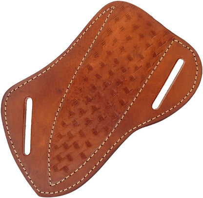 Handmade Leather Knife Sheath for Fixed Blade Knives, Pancake Sheath with Horizontal Carry Sheath for Hunting and Outdoor Use, Fits 4–6 Inch Blades