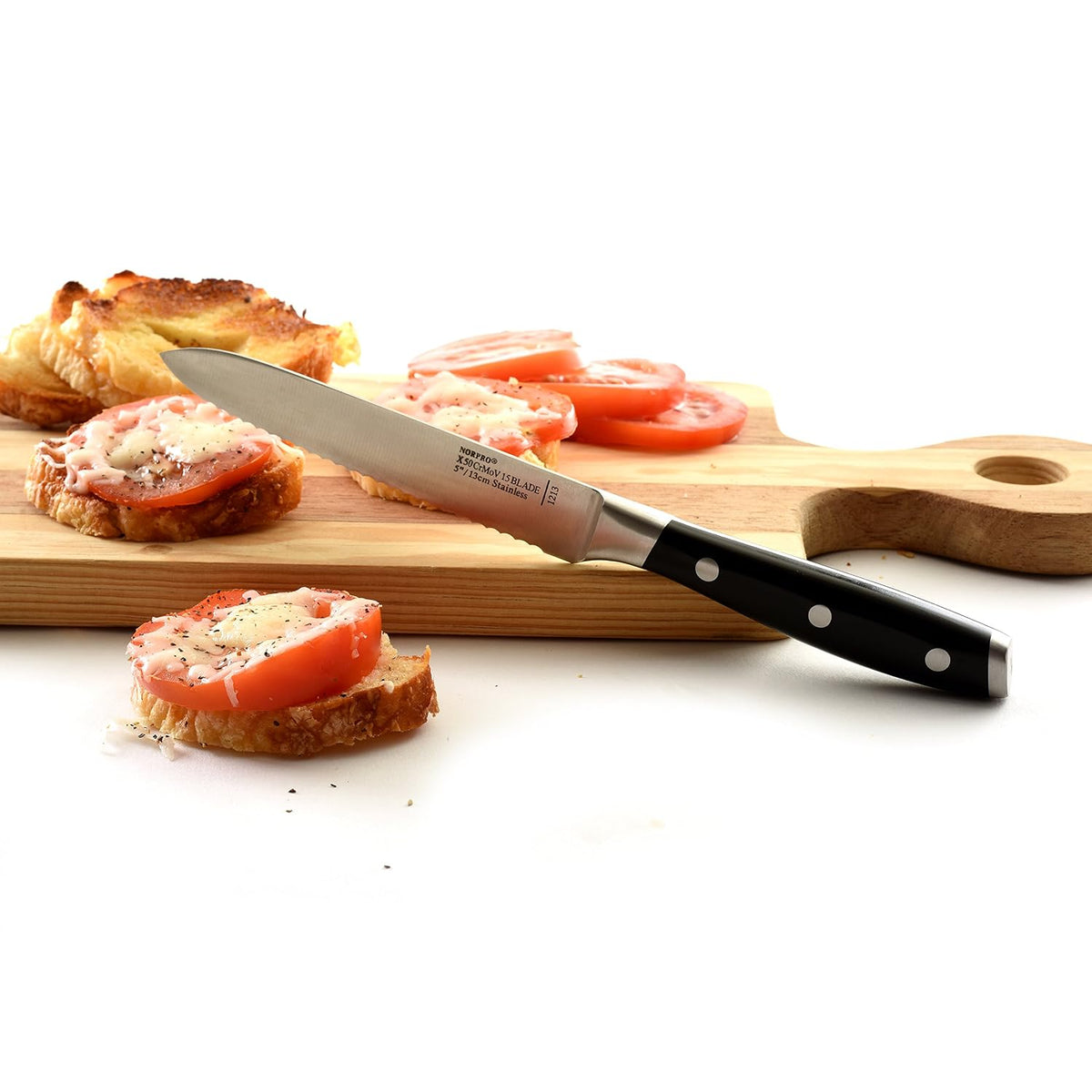 Stainless Steel 5-Inch Serrated Utility Tomato Knife