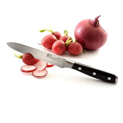 Stainless Steel 5-Inch Serrated Utility Tomato Knife