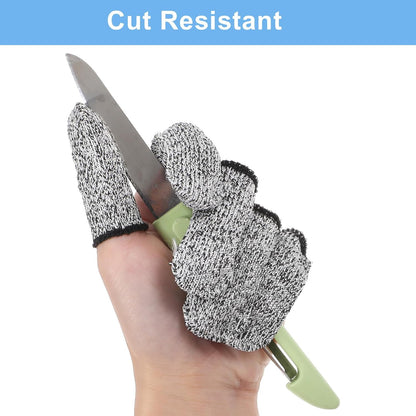 60 Pcs Breathable Cut Resistant Finger Cots Reusable Durable Non Slip Finger Thumb Protector Fingertip Covers Cut Resistant Fingertip Protectors for Kitchen Food Cutting Sculpture Work Supplies