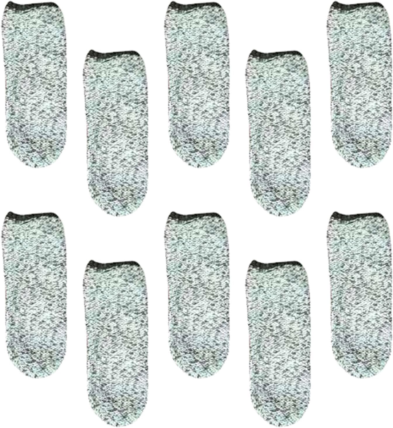 Cut Resistant Finger Cots 5-Level Protection Small Finger Protectors Thumb Sleeve for Kitchen Cooking and Work Safety 10pcs Gray