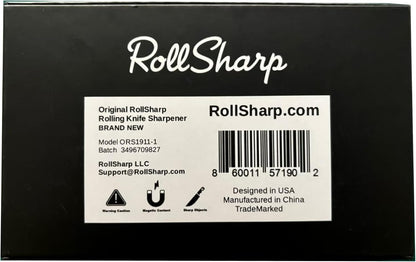 Rolling Knife Sharpener made easy with 2 Diamond Discs & 4 Magnetic Angles 15°/18°/20°/22° for All Kitchen Knife Set, Birthday Gifts for Men & Women