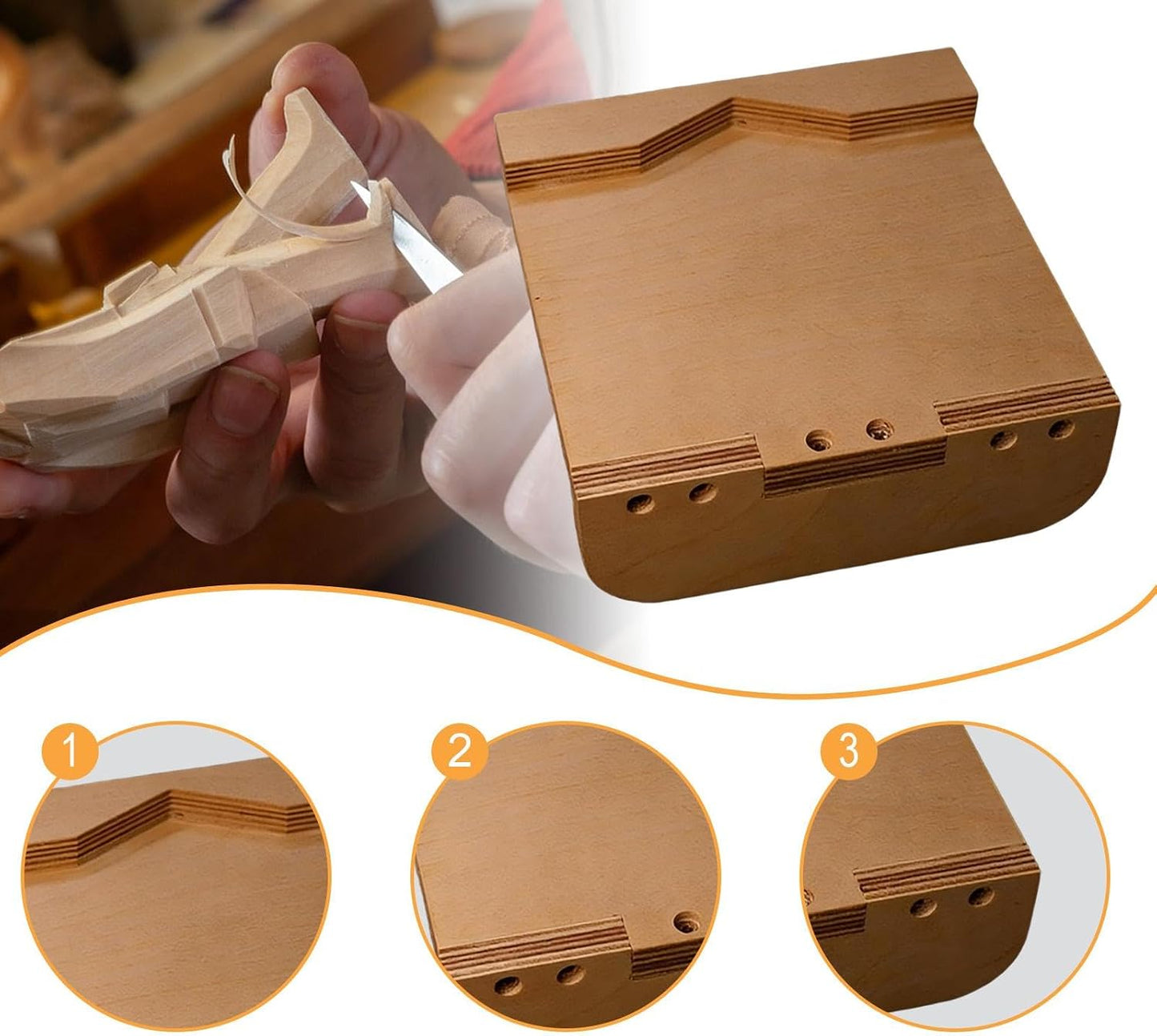 Wooden Carving Desktop Board Carving Tool Reliable Professional Portable Easy to Use Protect Desktop Board