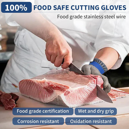 Cut Resistant Gloves Level 5 ANSI Certified Food Grade Safety for Kitchen Butchers