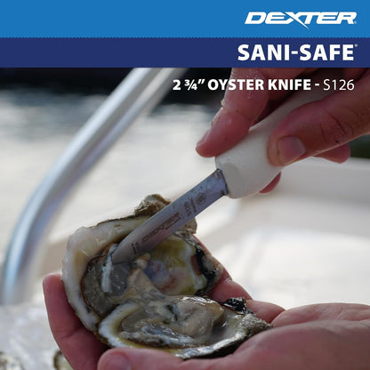 Dexter-Russell Sani-Safe 2.75" New Haven Oyster Knife, Curved Tip