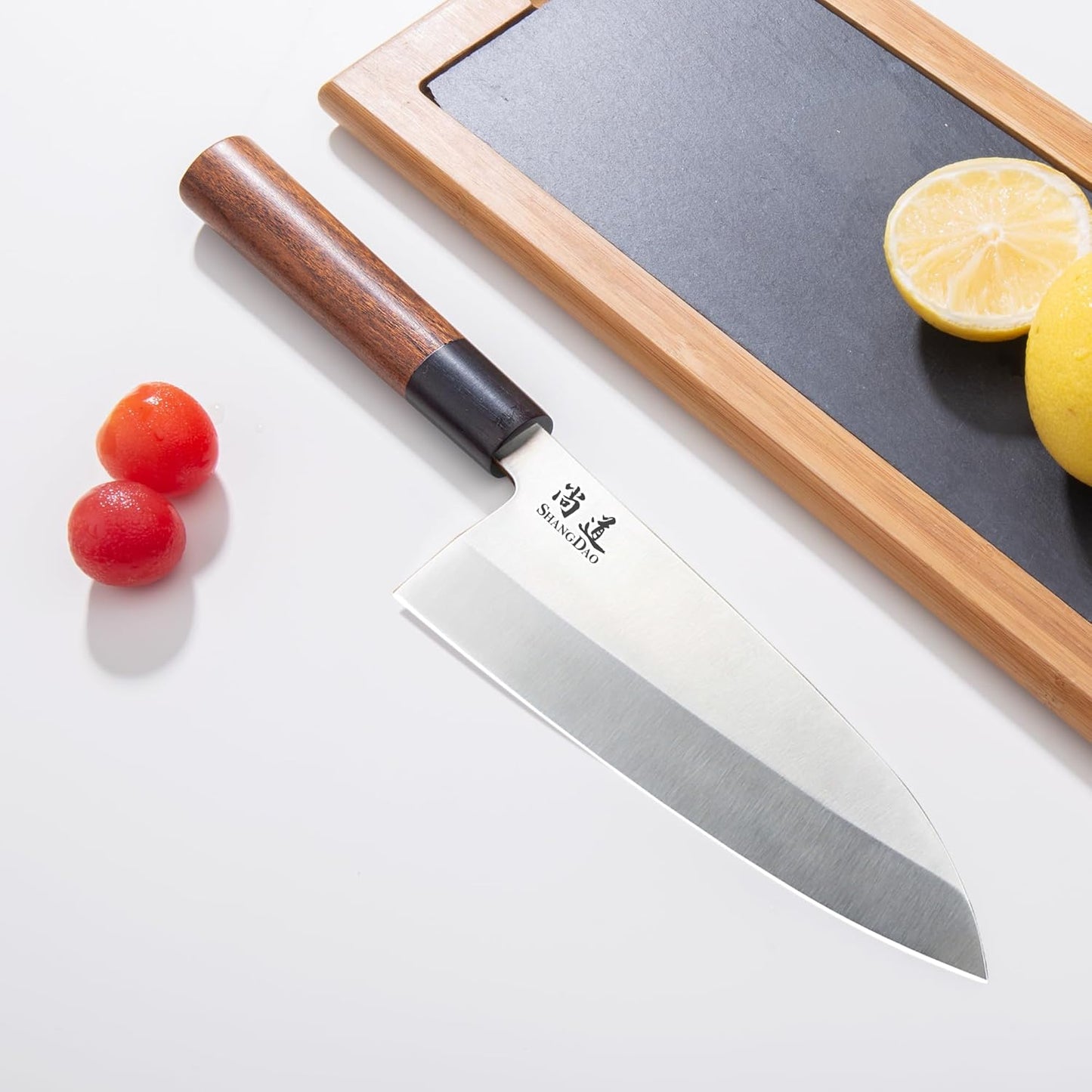 7-inch Deba Knife, Single Bevel German Stainless Steel Japanese Knife, Fish Fillet Knives for Fish Cutting with Wooden Handle, Gift Box