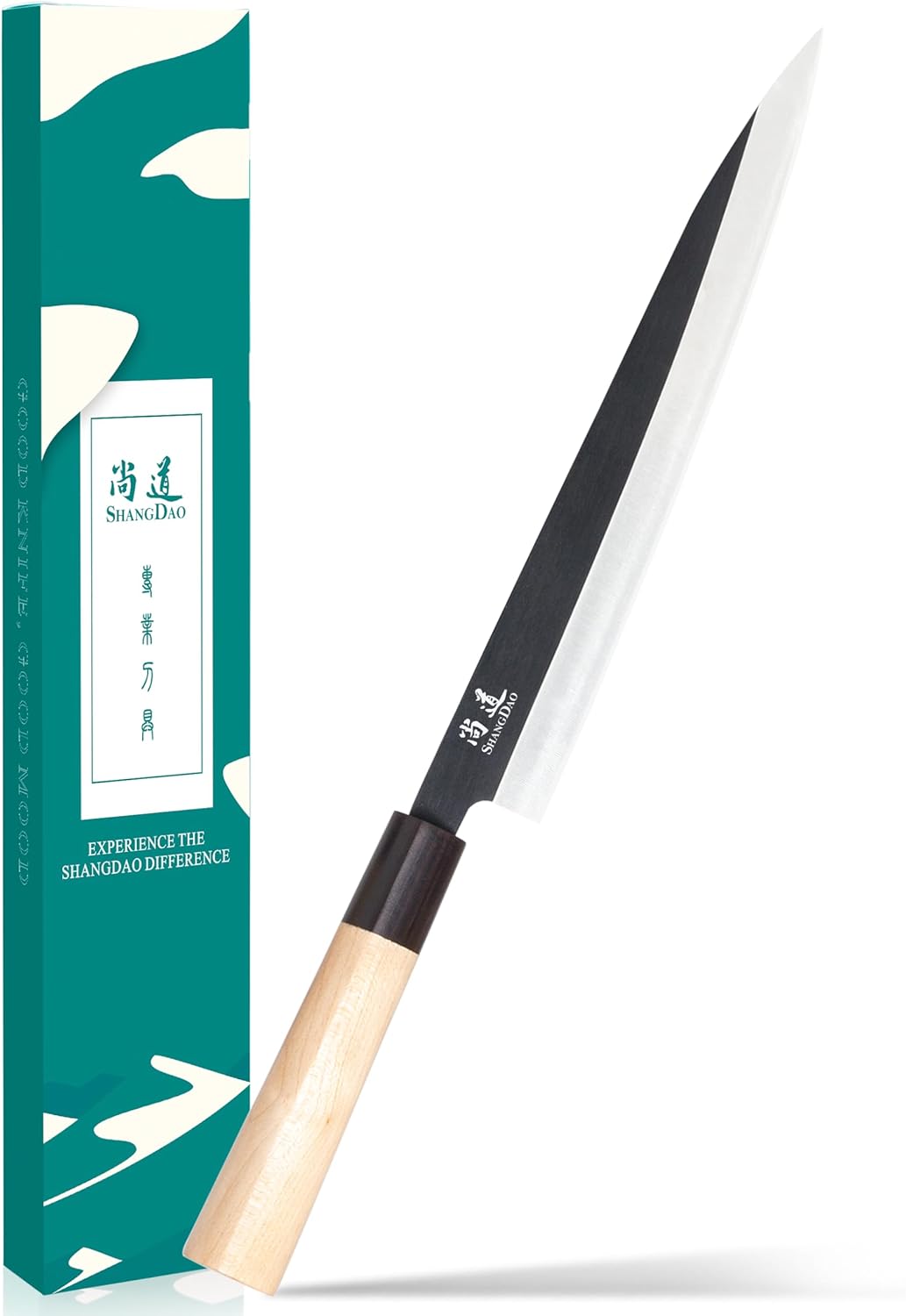 7-inch Deba Knife, Single Bevel German Stainless Steel Japanese Knife, Fish Fillet Knives for Fish Cutting with Wooden Handle, Gift Box