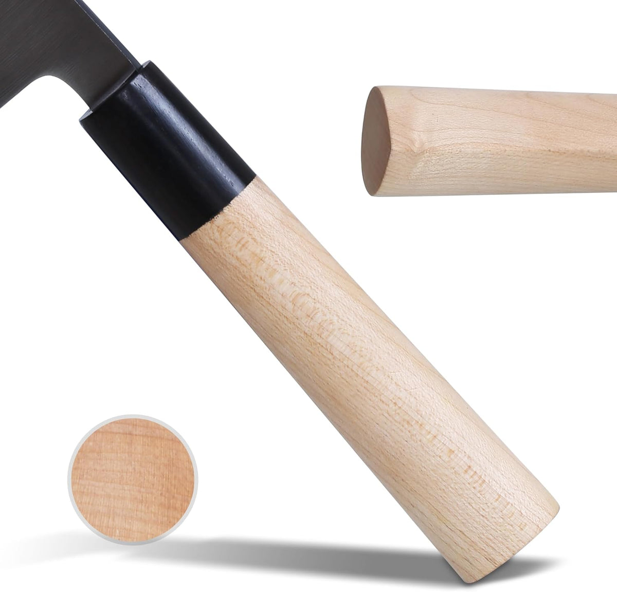 7-inch Deba Knife, Single Bevel German Stainless Steel Japanese Knife, Fish Fillet Knives for Fish Cutting with Wooden Handle, Gift Box