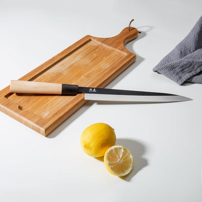 7-inch Deba Knife, Single Bevel German Stainless Steel Japanese Knife, Fish Fillet Knives for Fish Cutting with Wooden Handle, Gift Box