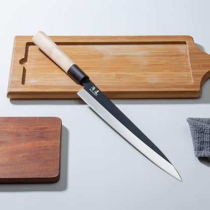 7-inch Deba Knife, Single Bevel German Stainless Steel Japanese Knife, Fish Fillet Knives for Fish Cutting with Wooden Handle, Gift Box