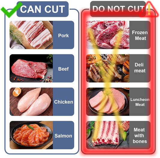 Fresh Meat Slicer, Manual Fresh Meat Cutter, Meal Prep, 2mm or 4mm-Black | Manual Meat Slicer for Fresh Raw Meat, 17 Blades get 18 Meat Slices, Meat Cleavers can be Sliced, Striped, Diced