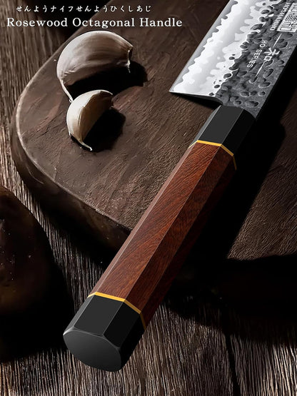 5 Pieces Knife Set, Japanese High Carbon Steel Kitchen Knife Sets | Ultra Sharp Chef Knife Set for Kitchen, Professional Kitchen Knives with Ergonomic Handle, Thoughtful Gifts for Men/Woman