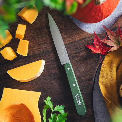 No. 112 Paring Knives Box Set, 4 Piece Paring Knife Set, High Carbon Steel for Chopping, Peeling, Slicing, Trimming, Painted Hornbeam Handles, Made in France (Classic), One Size, (001233)