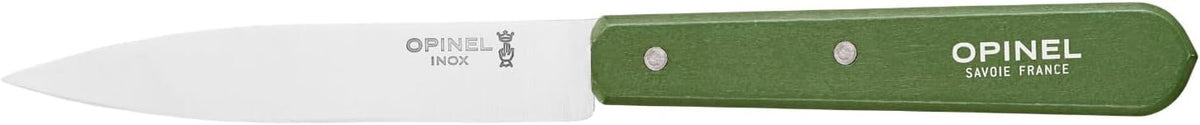 No. 112 Paring Knives Box Set, 4 Piece Paring Knife Set, High Carbon Steel for Chopping, Peeling, Slicing, Trimming, Painted Hornbeam Handles, Made in France (Classic), One Size, (001233)