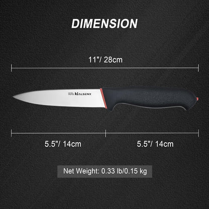 7" Santoku Knife, High Carbon Stainless Steel Kitchen Knife(Green) | High-carbon steel stays sharp, Fluted edge, no sticking, Green soft-grip handle, Cuts veggies, meat, dices, Rust-proof.